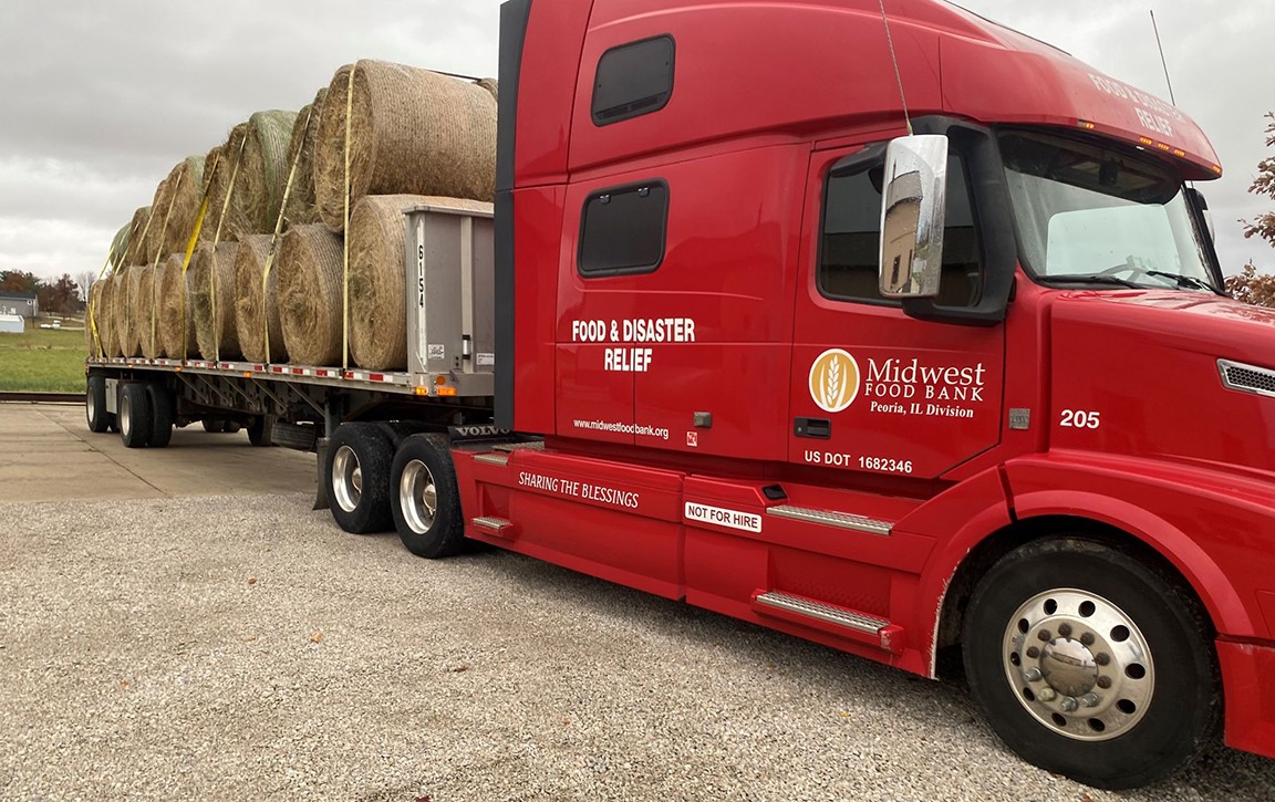 Midwest Food Bank Provides Critical Hay Relief To Farmers Post ...