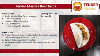 Tender Mercies Beef Tacos