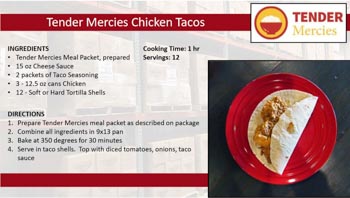 Tender Mercies Chicken Tacos