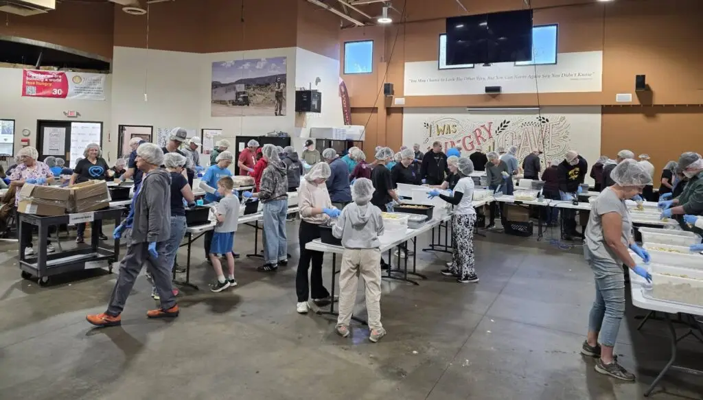 volunteer food packing Arizona church group