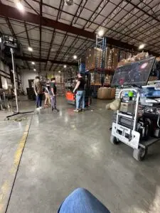 Amazon filming commercial at MFB