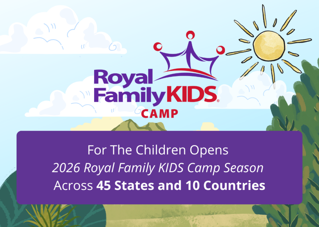 Children's Charity Partnership Midwest Food Bank and Royal Family Kids Camp Banner